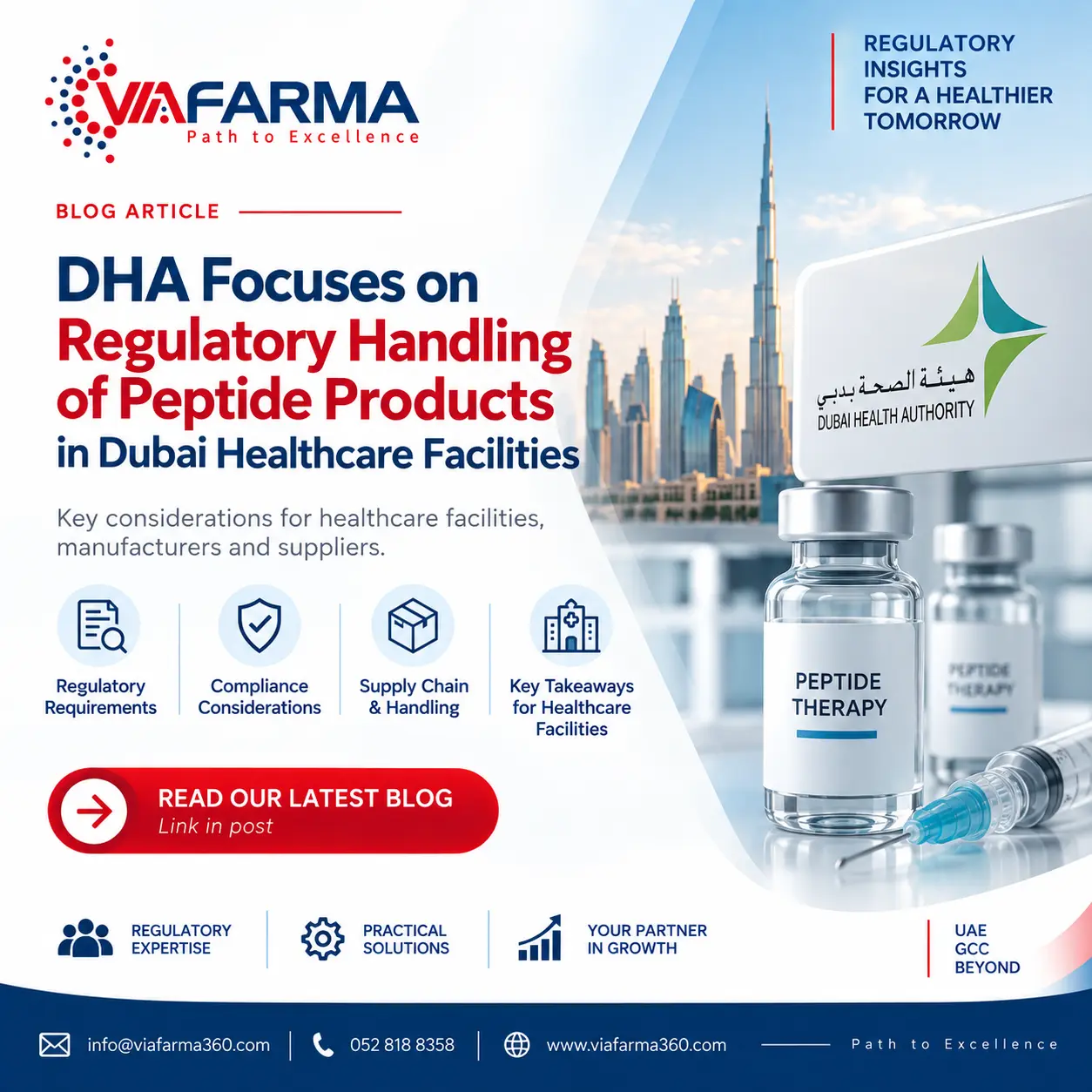 DHA regulatory handling of peptide products in Dubai healthcare facilities